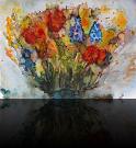 « Blumenstrauss »<br>Aquarell - 45 x 33 cm